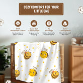 Cotton Muslin Baby Swaddle Sheet (Set of 3) - Honeybee