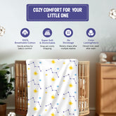 Cotton Muslin Baby Swaddle Sheet (Set of 3) - Stars