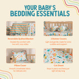 Complete Baby Bedding Set - Under The Sea Print I Pack of 4
