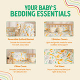 Complete Baby Bedding Set - Jungle Print I Pack of 4