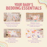 Complete Baby Bedding Set - Fairytale Print I Pack of 4