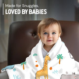 Cotton Muslin Baby Swaddle Sheet (Set of 3) - Jungle Safari