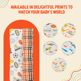 Cozy and Comfy Kids Bedding Set - Sports Print I Pillow Cove, Blanket, and Bedsheet (Pack of 3)