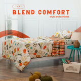 Cozy and Comfy Kids Bedding Set - Sports Print I Pillow Cove, Blanket, and Bedsheet (Pack of 3)