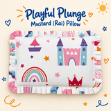 Baby Mustard (Rai) Pillow - Fairytale Print | 100% Cotton