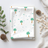 Muslin Swaddle Sheet Set of 3 Jungle print, tree print