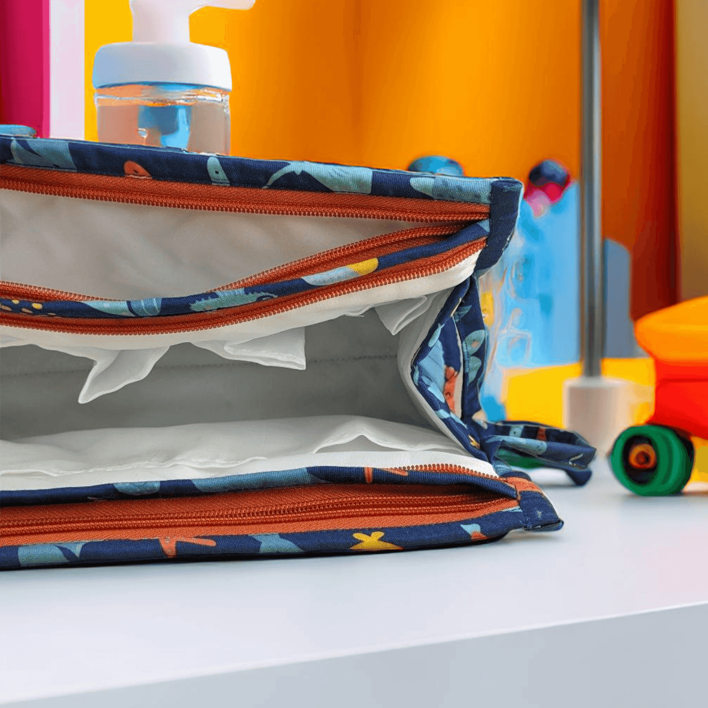 3-Zip Toiletries Organizer - Under the Sea