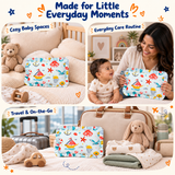 Baby Mustard (Rai) Pillow - Under the Sea Print | 100% Cotton