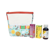 Baby Medicine Pouch Kit – Farm Animal Print I Wellness Kit Organizer
