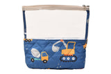 vehicle print medicine pouch for kids is transparent from upper side- easy to find medicine