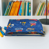 3-Zip Toiletries Organizer for kids - Transportation
