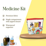 Baby Medicine Pouch Kit – Farm Animal Print I Wellness Kit Organizer