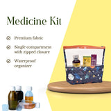 space theme medicine pouch made from premium fabric, waterproof and zip lock.