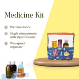 Baby Medicine Pouch Kit - Ocean Print First Aid Organize