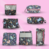 7-Piece Travel Organizer Combo – Toiletries, Medicine, Travel, and Shoe Kit