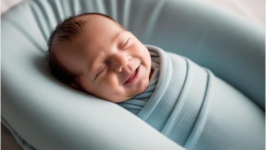 baby sleeping comfortably in Swaddle wrap sheet