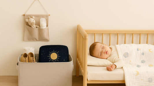 baby sleeping in clutter free space well organized baby essential 