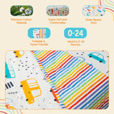 Multicolored Transportation Print Bedding Set for Kids I Pillow, bedsheet and Comforter (Pack of 3))