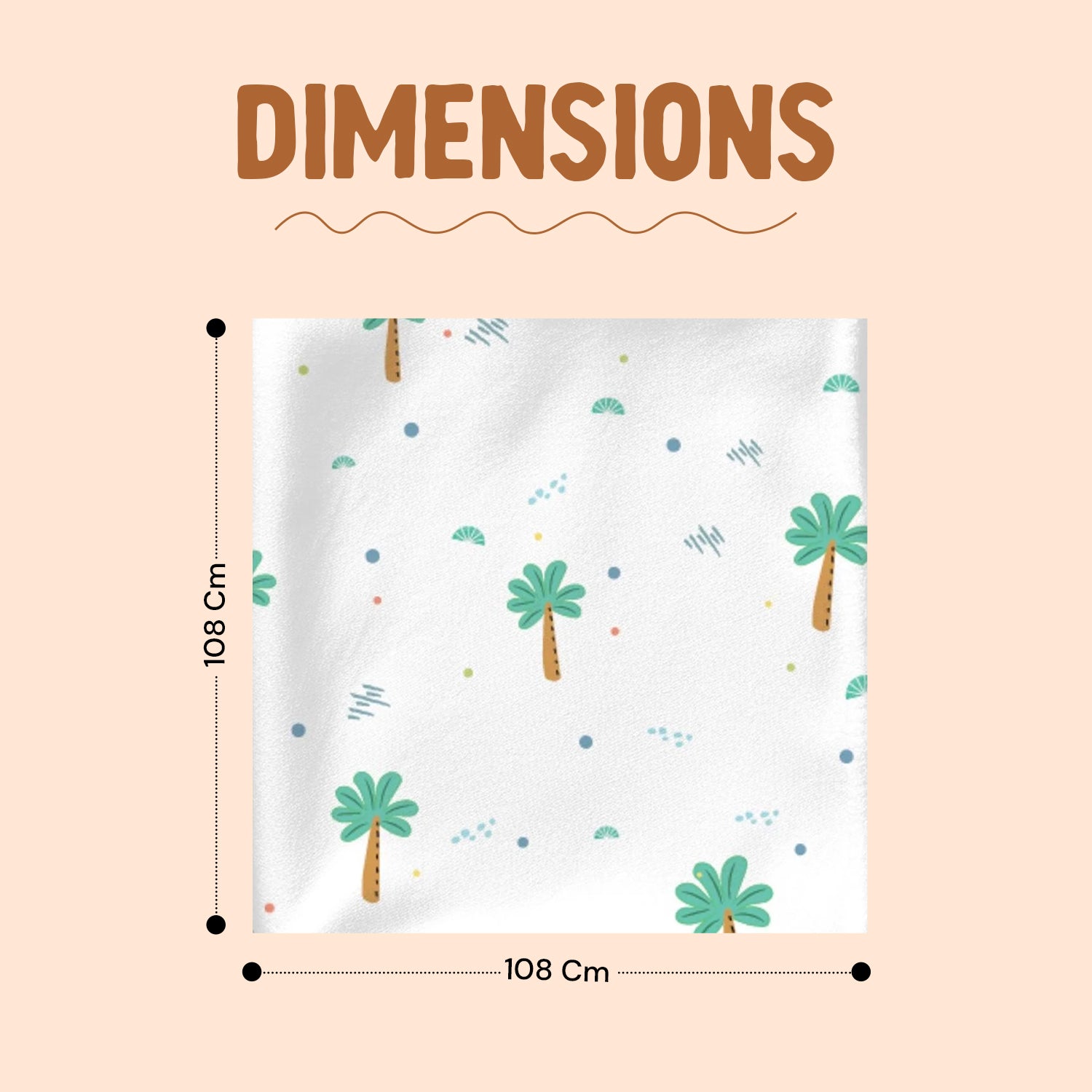 Cotton Muslin Baby Swaddle Sheet (Set of 3) - Jungle Safari