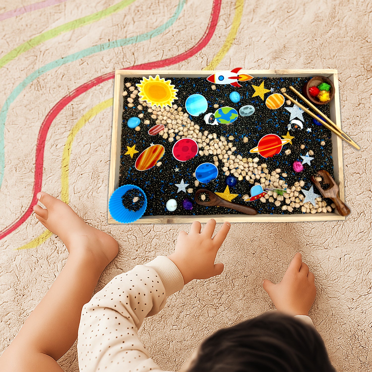 Sensory Play Kit I For 3-8 year Kids - Space