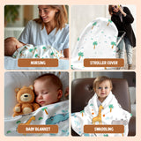 Cotton Muslin Baby Swaddle Sheet (Set of 3) - Jungle Safari