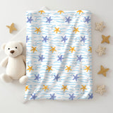 Cotton Muslin Baby Swaddle Sheet (Set of 3) - Ocean Life