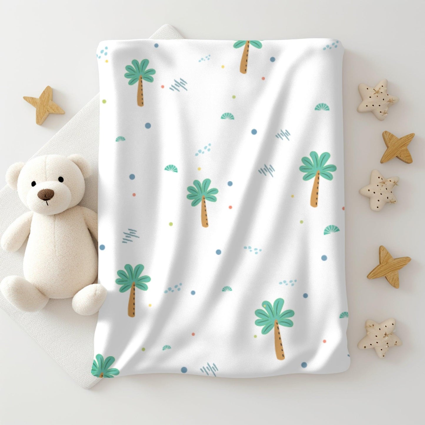 Cotton Muslin Baby Swaddle Sheet (Set of 3) - Jungle Safari