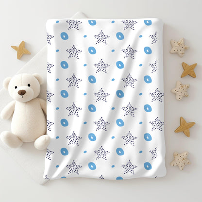 Cotton Muslin Baby Swaddle Sheet (Set of 3) - Stars