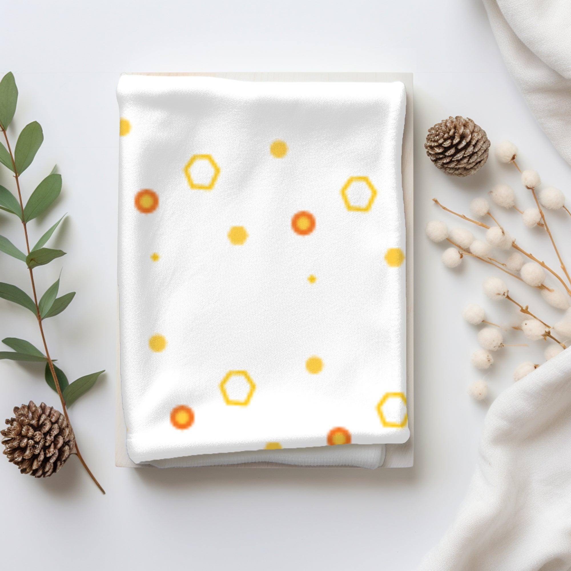 Cotton Muslin Baby Swaddle Sheet (Set of 3) - Honeybee