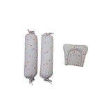 Baby Mattress Set (Gadda Set) with Pillow and Bolsters - Floral