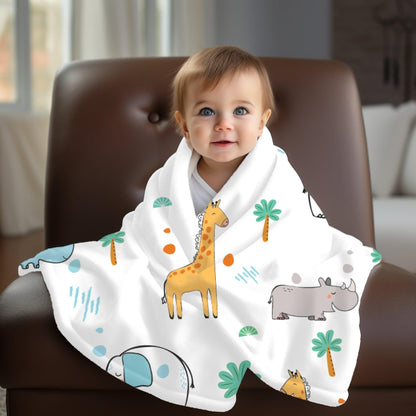 Cotton Muslin Baby Swaddle Sheet (Set of 3) - Jungle Safari