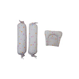 Baby Mattress Set (Gadda Set) with Pillow and Bolsters - Floral