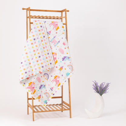 Baby Reversible Quilted Blanket - Fairytale