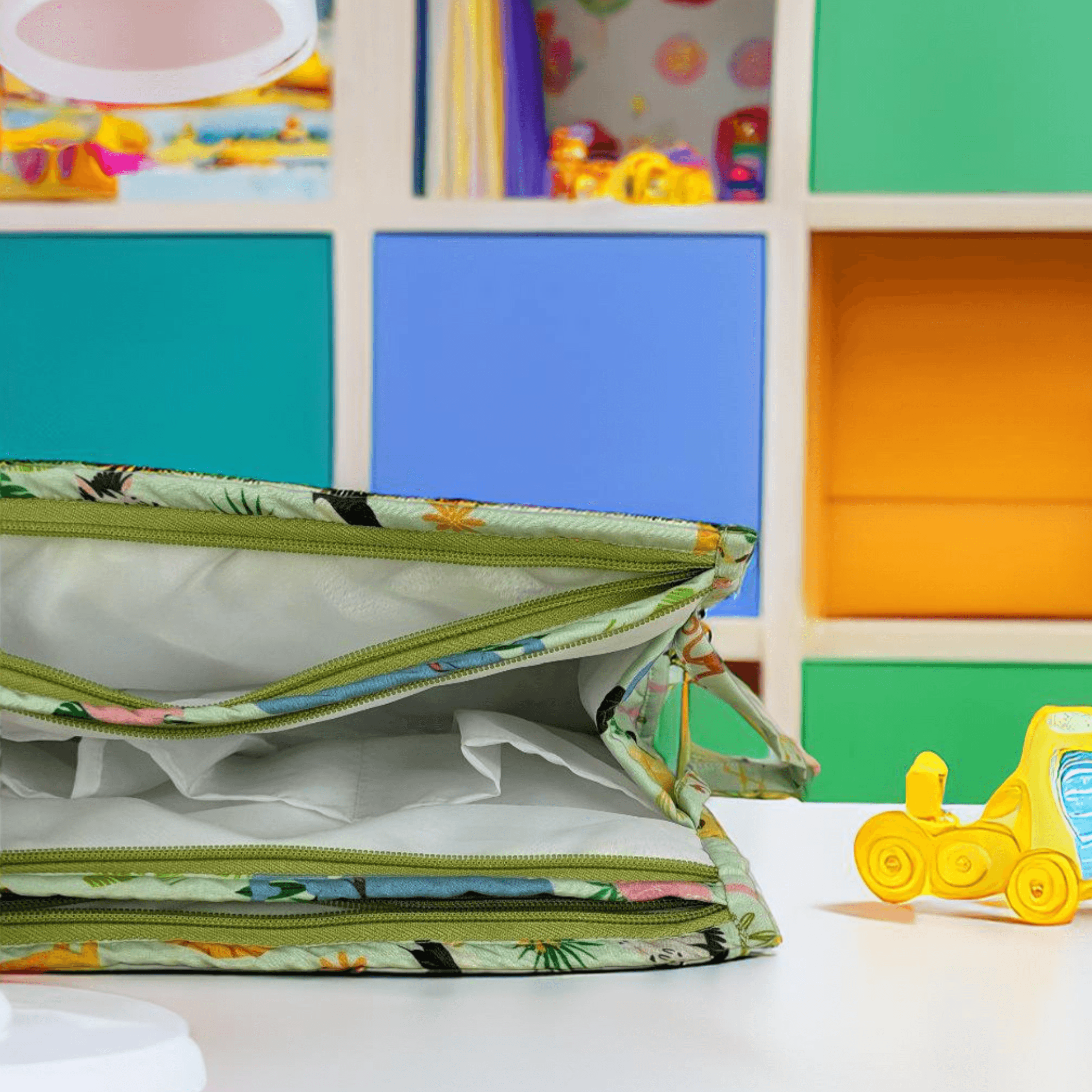 3-Zip Toiletries Organizer - Jungle