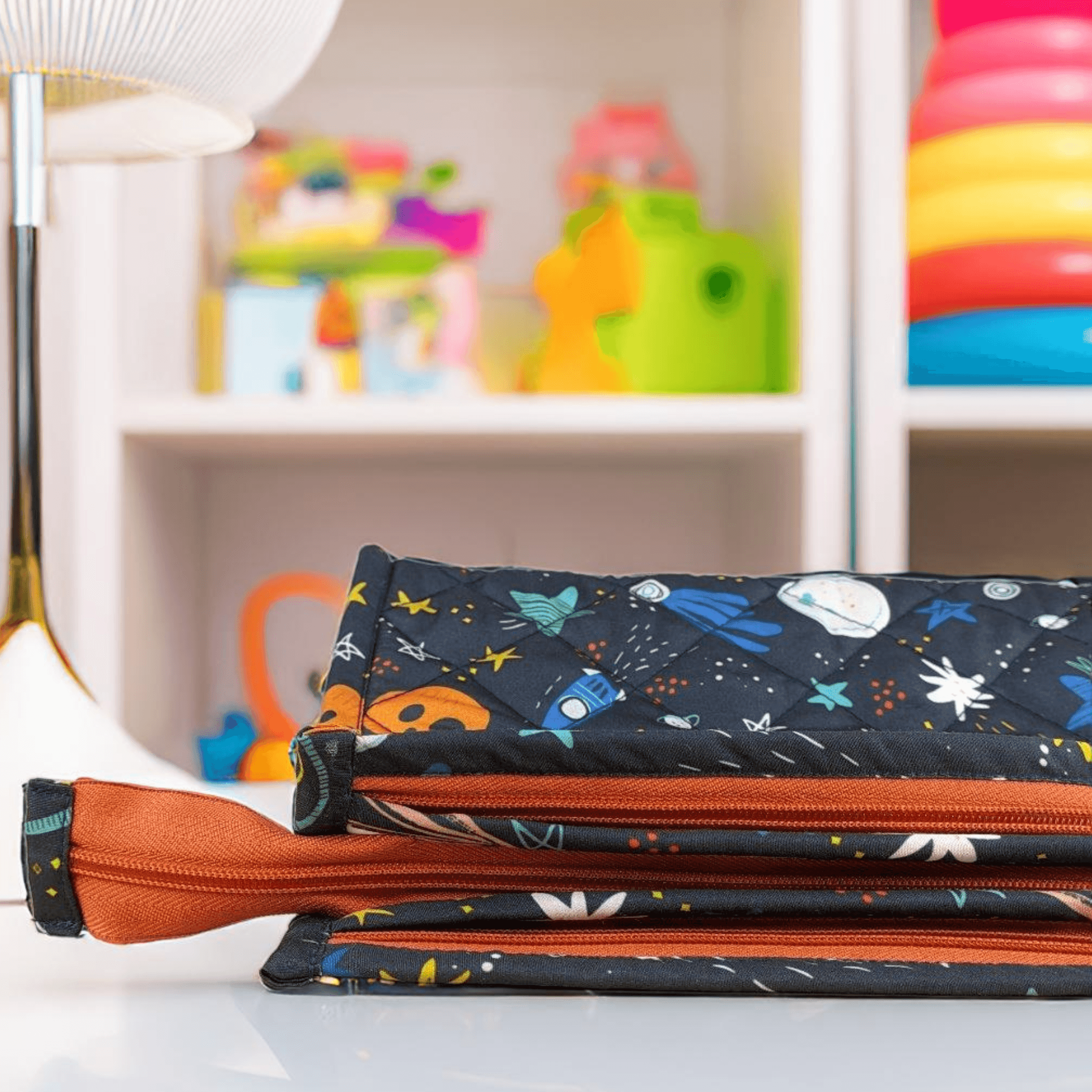3-Zip Toiletries Organizer - Outer Space