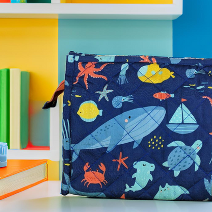 3-Zip Toiletries Organizer - Under the Sea