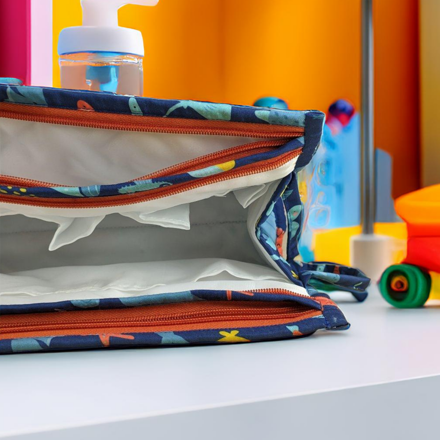 3-Zip Toiletries Organizer - Under the Sea