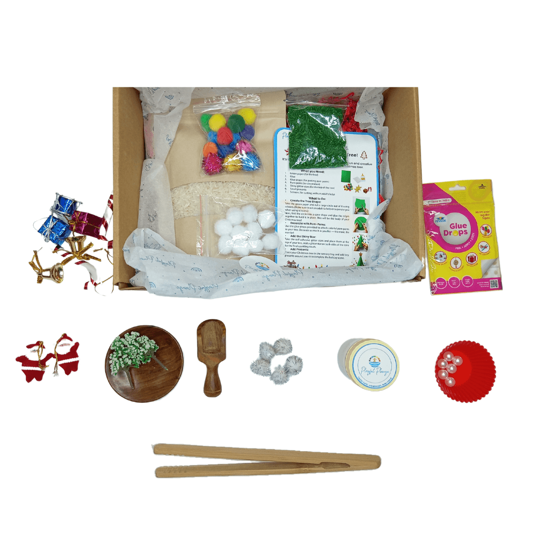 Sensory DIY Play Kit I For 3-8 year Kids - Christmas