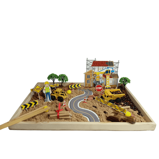 Sensory DIY Play Kit I For 3-8 year Kids - Construction Site