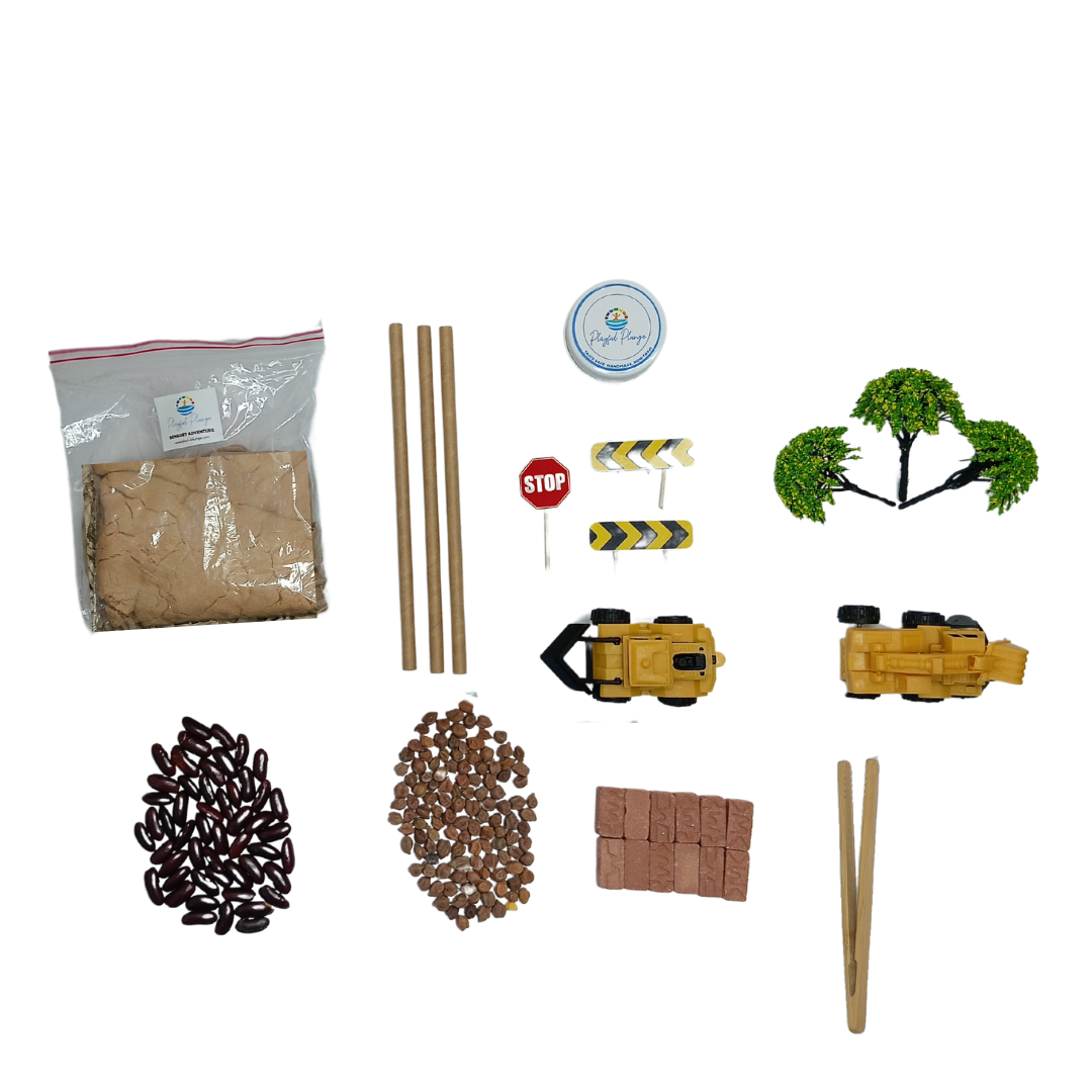 Construction Site Sensory DIY Play Kit