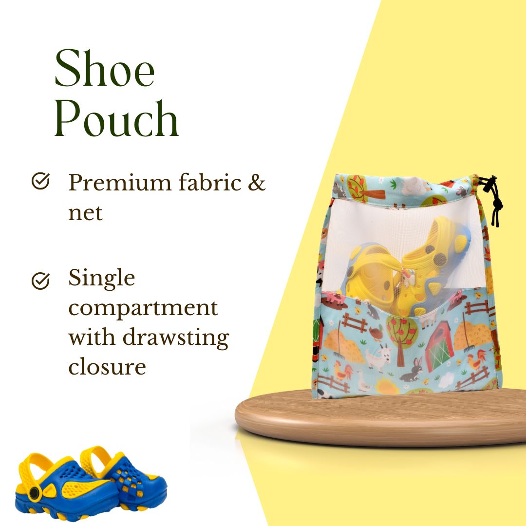 Shoe Pouch - Farm Animal