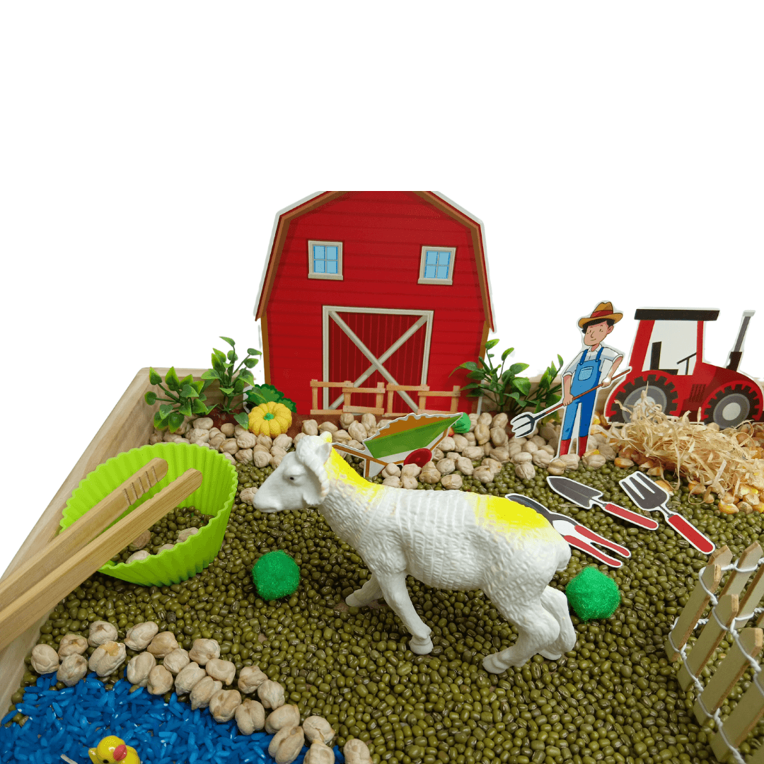 Sensory DIY Play Kit I For 3-8 year Kids - Farm Animal