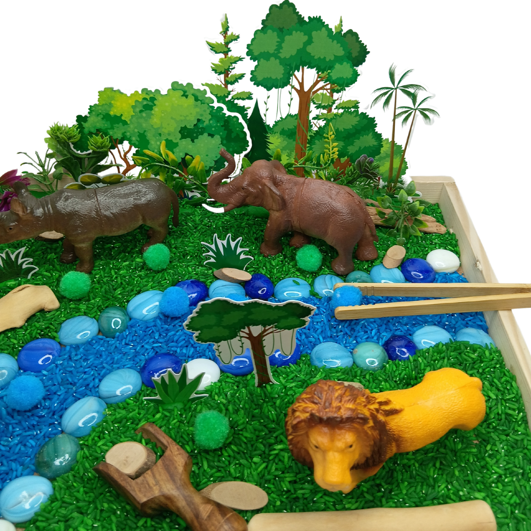 Jungle Animal Kingdom Sensory DIY Play Kit