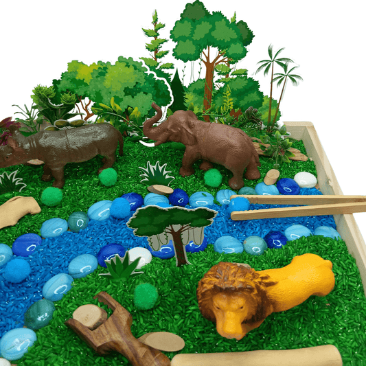 Sensory DIY Play Kit I For 3-8 year Kids - Jungle