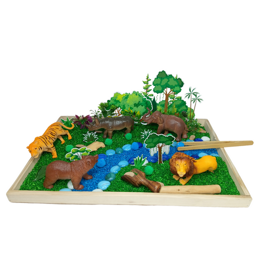 Jungle Animal Kingdom Sensory DIY Play Kit