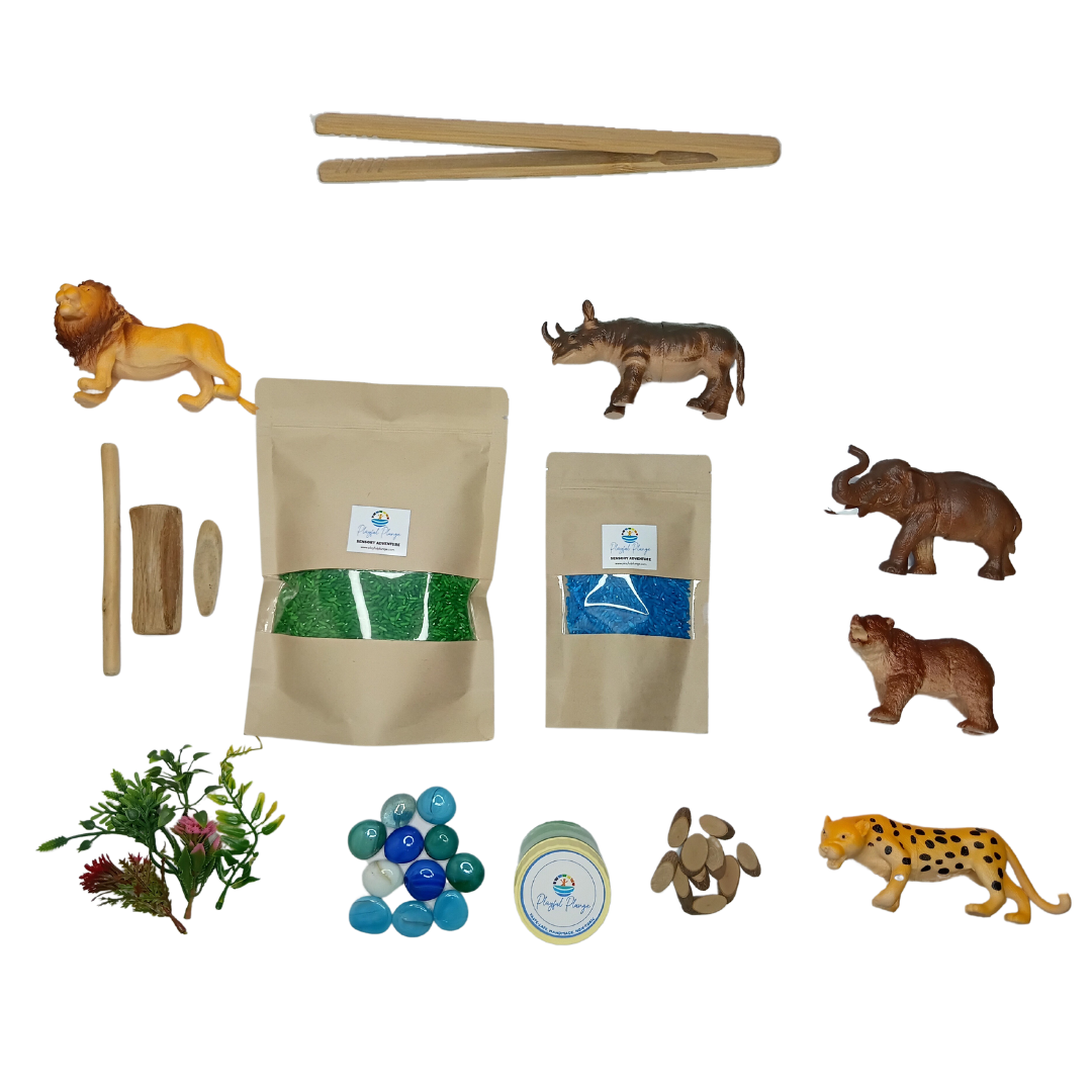 Jungle Animal Kingdom Sensory DIY Play Kit