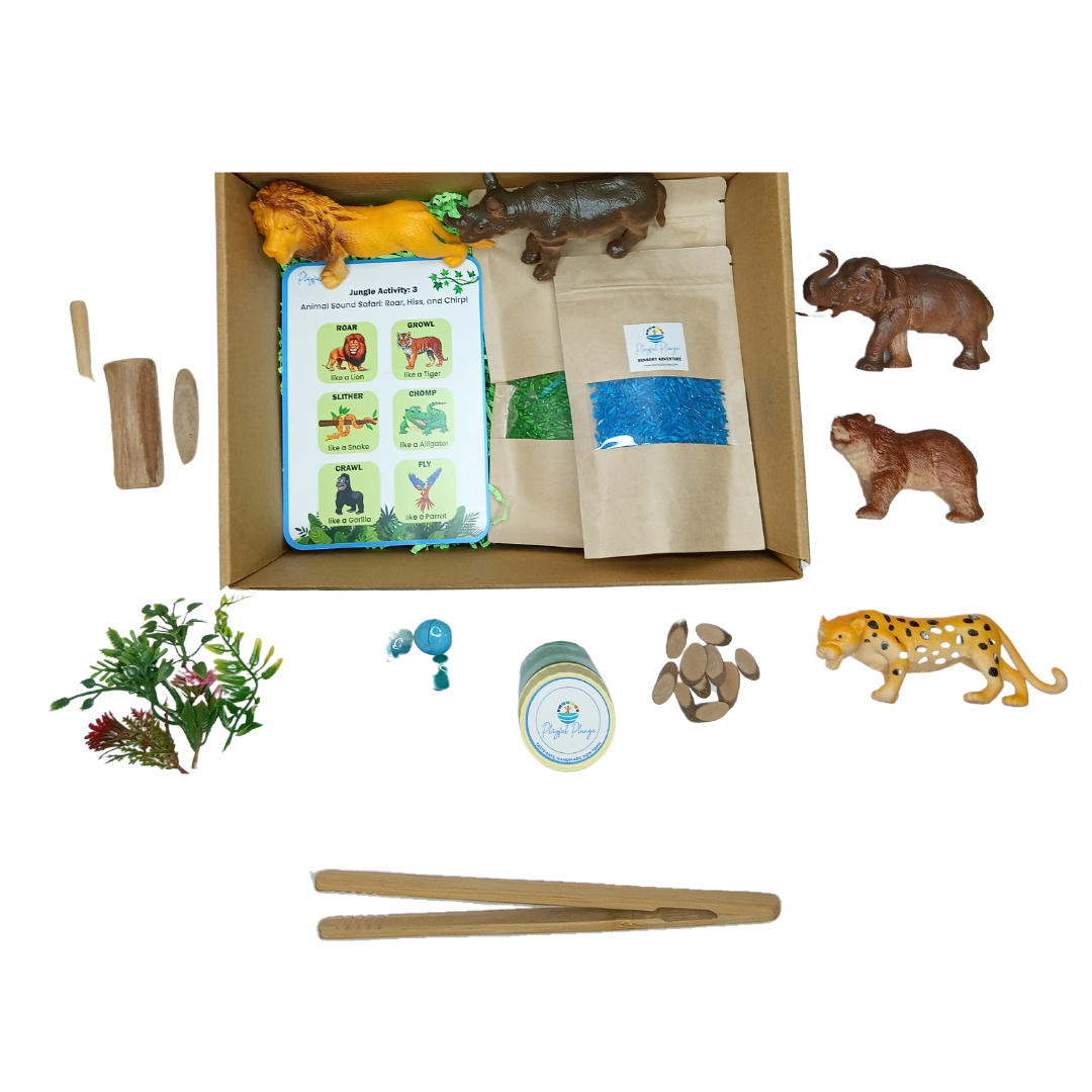 Jungle Animal Kingdom Sensory DIY Play Kit