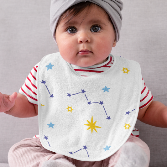 Cotton Muslin Bib (Set of 3) - Stars